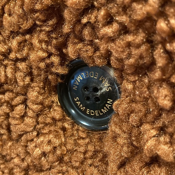 ⭐️ 2x's Host Pick! ⭐️ NWT - Sam Edelman Ladies Cognac Faux Shearling Jac… - Picture 3 of 9